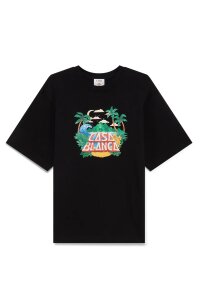 Casablanca Beach Wave T-Shirt Schwarz