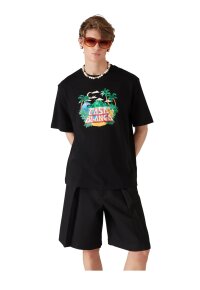 Casablanca Beach Wave T-Shirt Schwarz