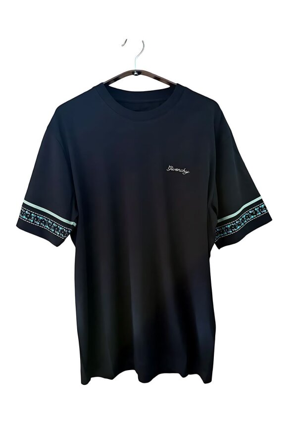 Givenchy Blumen Print T Shirt Herren schwarz