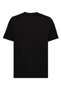 Moncler Leder Logo T Shirt Herren schwarz