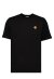 Moncler Leder Logo T Shirt Herren schwarz