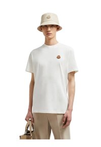 Moncler Logo Patch Cotton T-Shirt