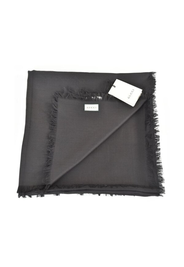 Gucci Schal Tuch GG Guccissima Muster Schwarz