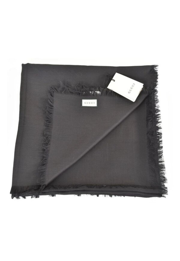 Gucci Schal Tuch GG Guccissima Muster Schwarz