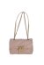 PINKO Schultertasche mit breiter Schrägsteppung rosa