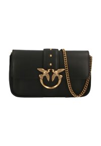 Pinko Love Birds Umhängetasche schwarz gold