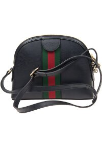 Gucci Black Ophidia Leder Handtasche