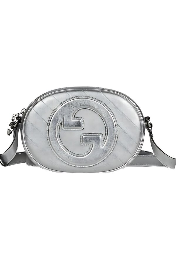 Gucci GG Marmont Schultertasche Silber