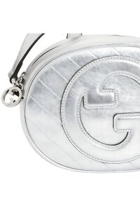 Gucci GG Marmont Schultertasche Silber