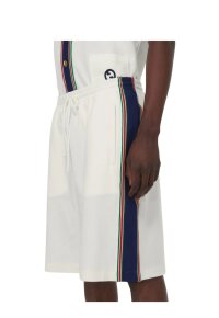 Gucci Basketball Shorts Weiß mit Logodruck