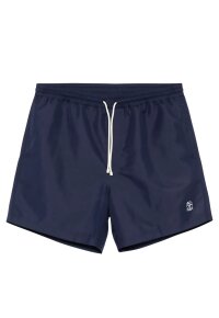 Brunello Cucinelli logo-embroidered swim shorts