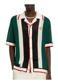 Casablanca kurzarm Hemd gestreift