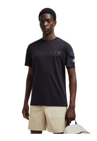 Moncler Sleeve Pocket T-shirt Schwarz
