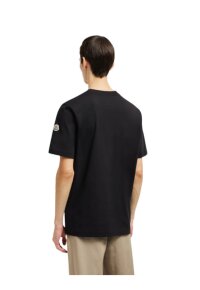 Moncler Varsity Logo T Shirt Herren schwarz