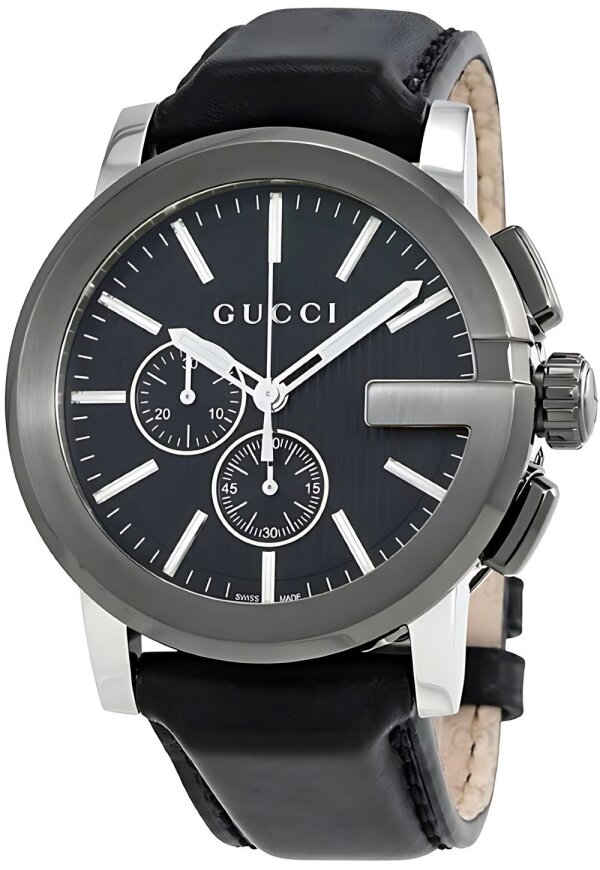 GUCCI G-Chrono Schwarz silber YA101205