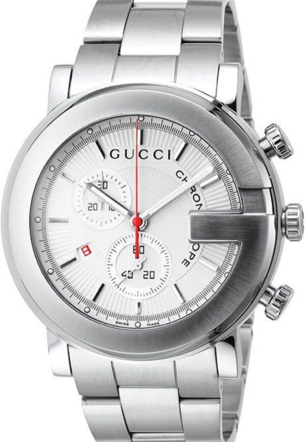 GUCCI G-Chrono Silber Weiß Edelstahl YA101339