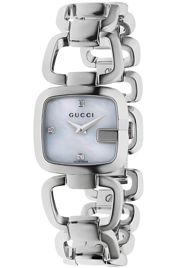 Gucci G Gucci Damenuhr aus Edelstahl silber luxuriöse Designer Uhr
