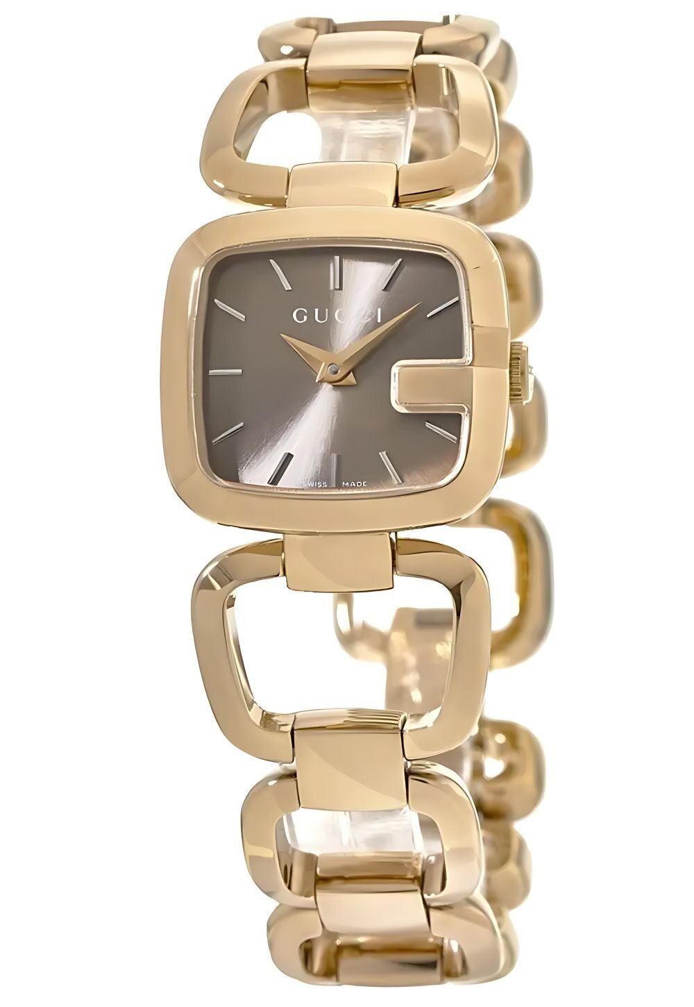 Gucci G Gucci Damenuhr aus Edelstahl gold luxuriöse Designer Uhr Image
