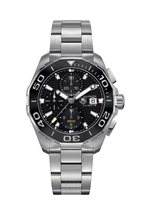 Tag Heuer Aquaracer Herrenuhr Chronograph silber CAY211A.BA0927