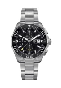 Tag Heuer Aquaracer Herrenuhr Chronograph silber...