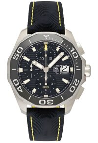 Tag Heuer Aquaracer Herrenuhr Chronograph silber schwarz...