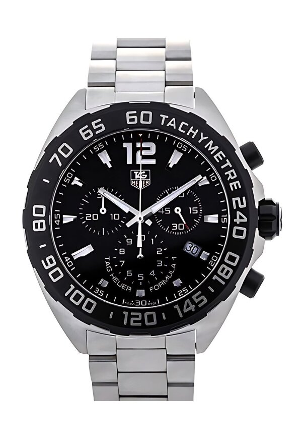Tag Heuer Formula 1 Herrenuhr Chronograph silber schwarz CAZ1010.BA0842