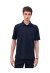 Hermes H embroidered buttoned marine polo shirt