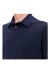 Hermes H embroidered buttoned marine polo shirt