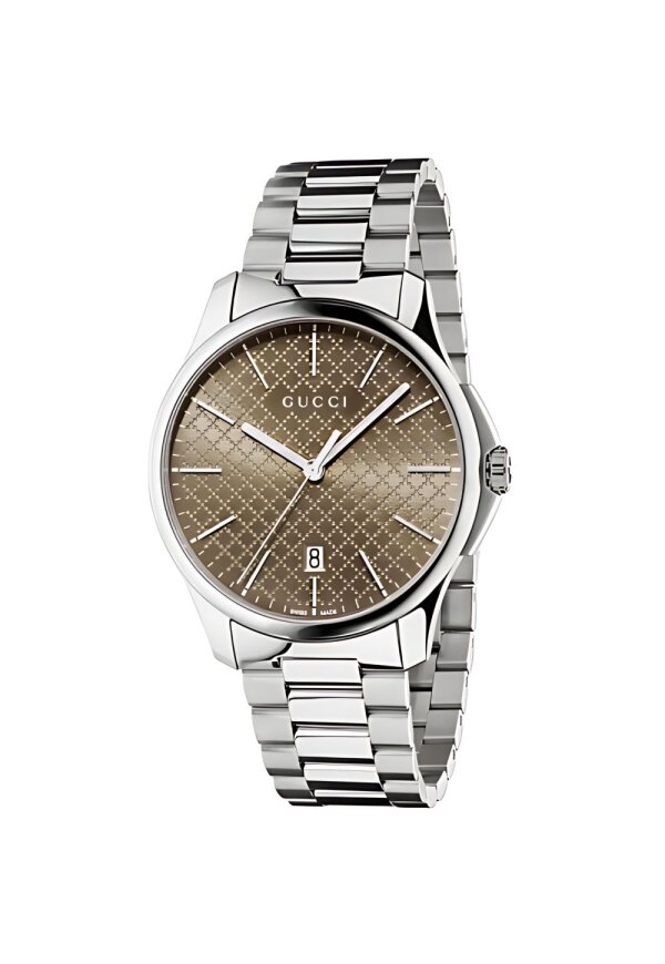 GUCCI G-Timeless Silber Braun YA126317