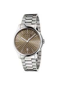 GUCCI G-Timeless Silber Braun YA126317