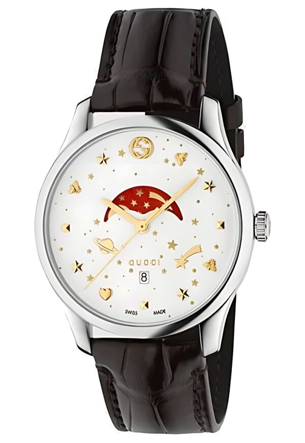Gucci G-Timeless Herrenuhr aus Edelstahl Model YA126325