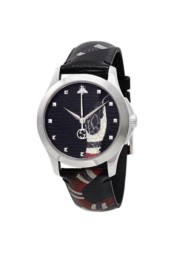 Gucci G-Timeless Le Marché des Merveilles Damenuhr aus Edelstahl Model YA1264007