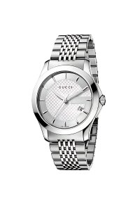 Gucci G-Timeless Herrenuhr aus Edelstahl Model YA126401