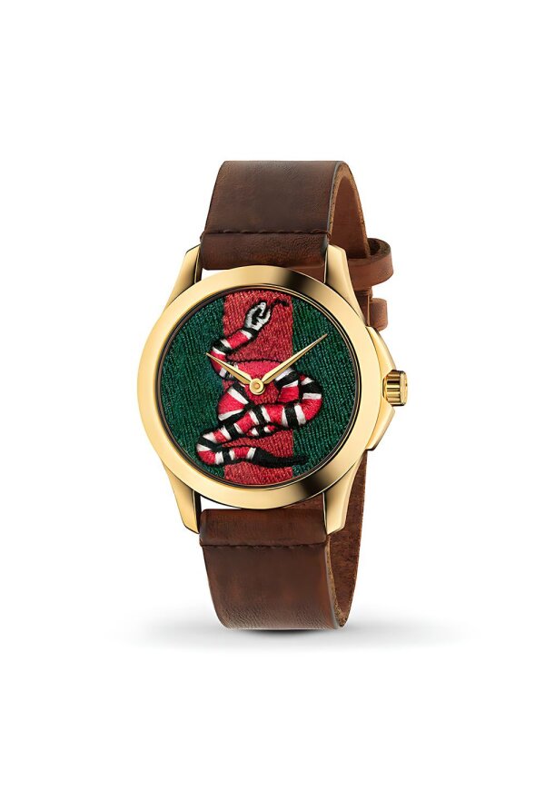 Gucci G-Timeless Le Marche des Merveilles Damenuhr aus Edelstahl Model YA1264012