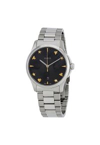 Gucci G-Timeless Damenuhr aus Edelstahl Model YA1264029