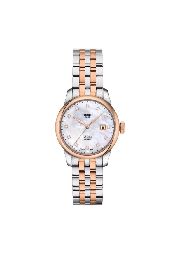 Tissot Le Locle Automatic Lady Damenuhr silber roségold Diamanten T006.207.22.116.00