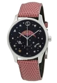 Gucci G-Timeless Slim Moonphase Damenuhr aus Edelstahl...