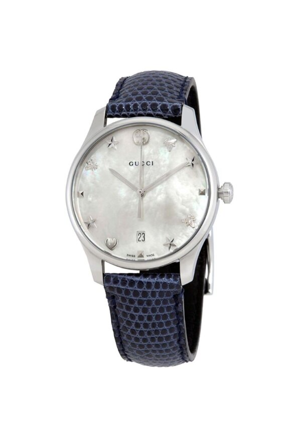 Gucci G-Timeless Damenuhr aus Edelstahl Model YA1264049