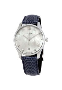 Gucci G-Timeless Damenuhr aus Edelstahl Model YA1264049