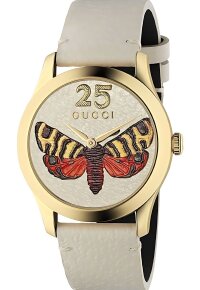 Gucci G-Timeless Damenuhr aus Edelstahl Model YA1264062