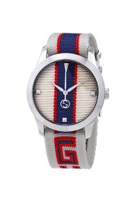 Gucci G-Timeless Herrenuhr aus Edelstahl Model YA1264071