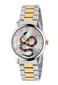 Gucci G-Timeless Herrenuhr aus Edelstahl Model YA1264075