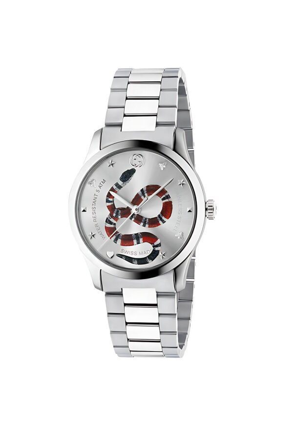 Gucci G-Timeless Herrenuhr aus Edelstahl Model YA1264076