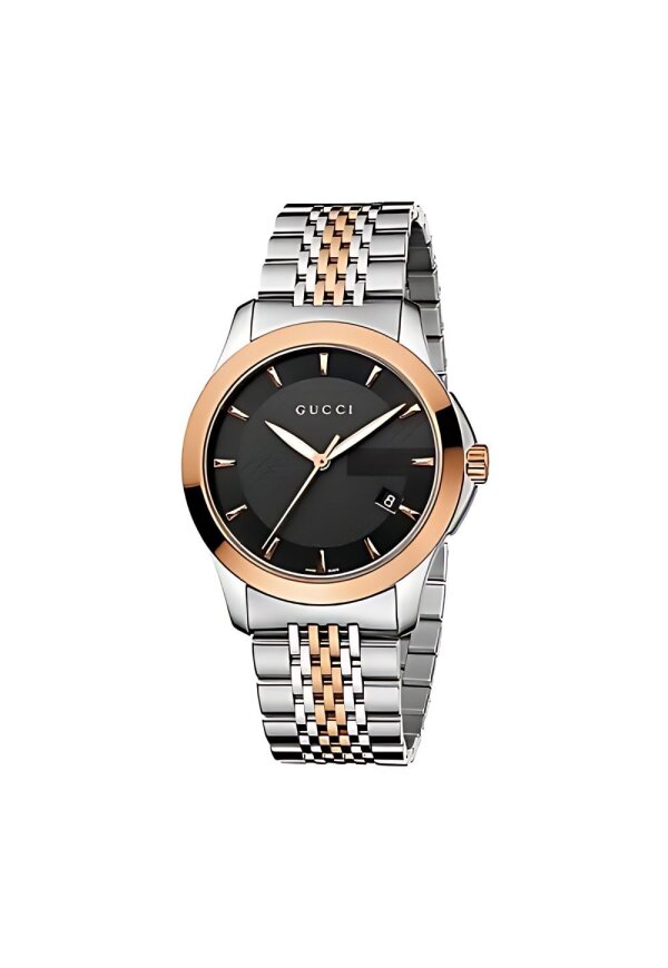 Gucci G-Timeless Herrenuhr aus Edelstahl Model YA126410