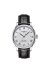 Tissot Le Locle Powermatic 80 Herrenuhr silber schwarz Lederarmband