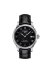 Tissot Le Locle Powermatic 80 Herrenuhr silber schwarz Lederarmband