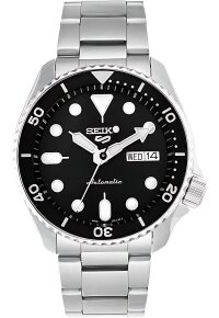 Seiko 5 Sports Herrenuhr silber schwarz SRPD55K1