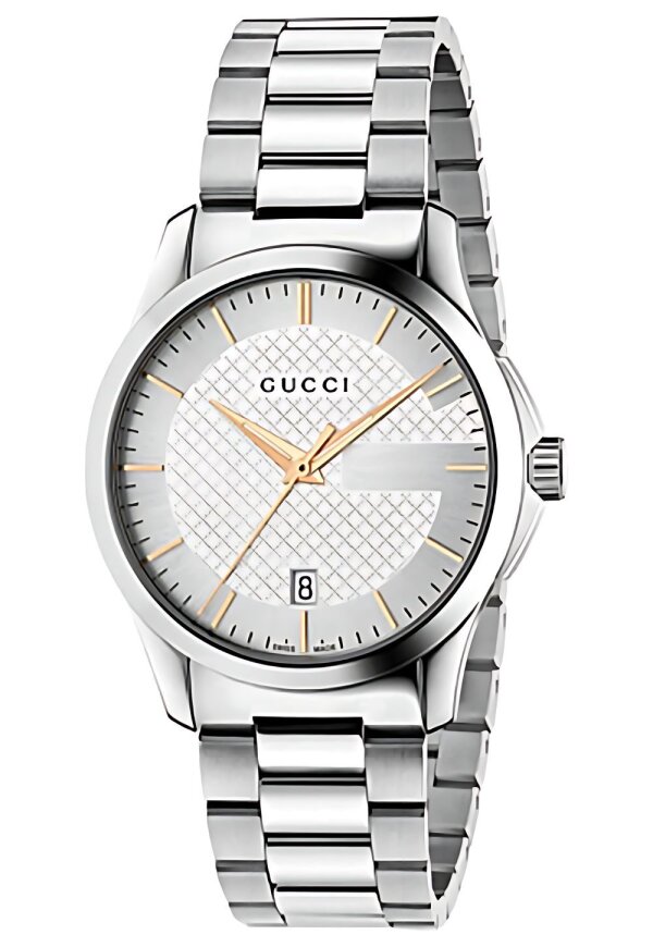 Gucci G-Timeless Herrenuhr aus Edelstahl Model YA126442