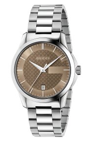Gucci G-Timeless Herrenuhr aus Edelstahl Model YA126445