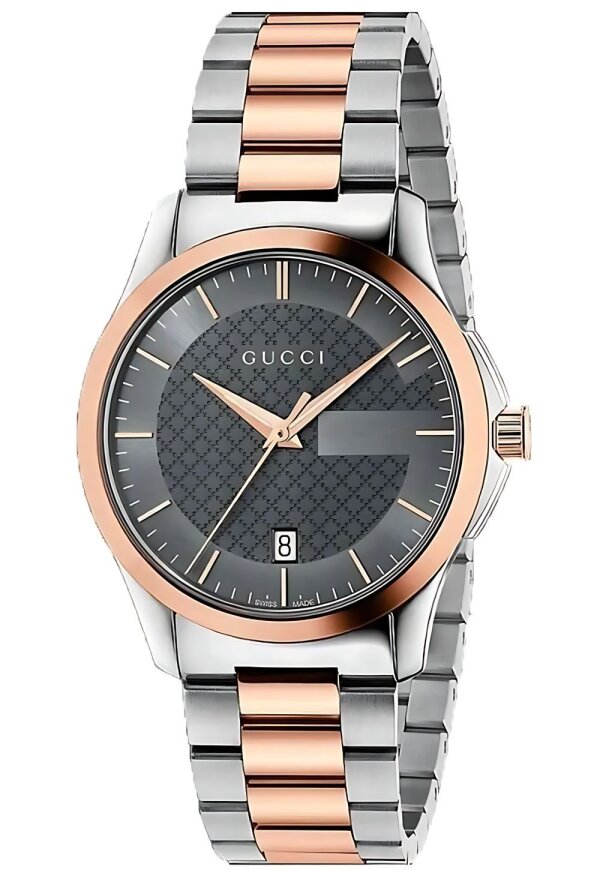 Gucci G-Timeless Herrenuhr aus Edelstahl Model YA126446
